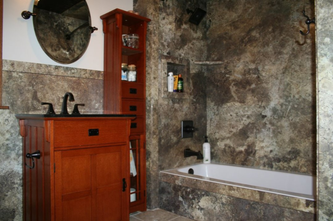 Custom tile shower installation by Infinity Kitchens and Baths in Prescott AZ