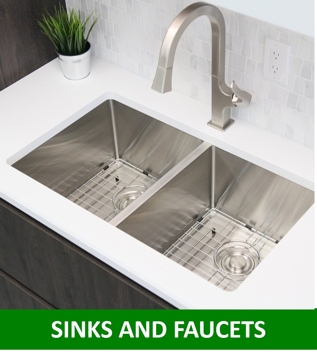 Sink and faucet installation