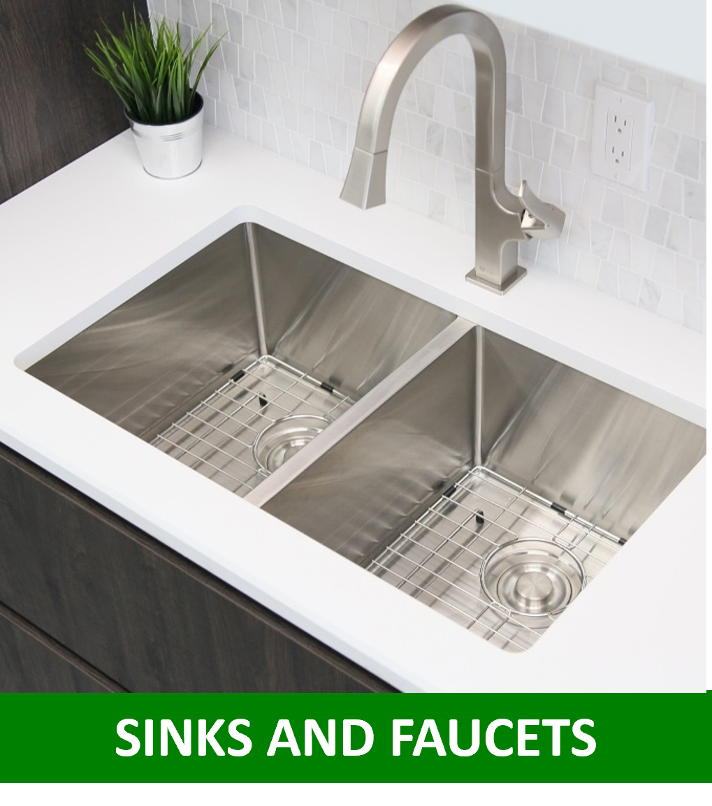 Sink and faucet installation